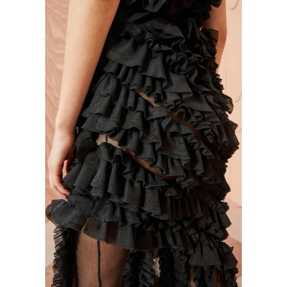 NWOT Ulla Johnson Midi Ruffle Knit Sarafina Skirt - Picture 6 of 7